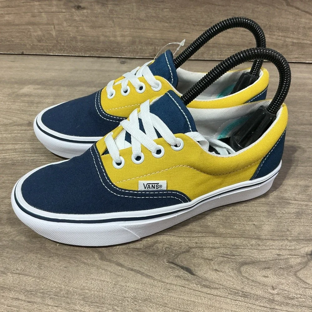 NEW Vans ComfyCush Era Trainers Shoes Blue Yellow VN0A3WM9VNO US Womens Size 5